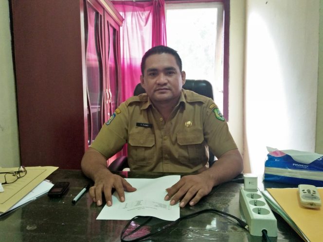 
 Yafet Tjanu Kepala Disperkim Saat Di Konfirmasi