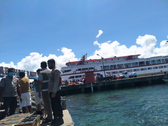 
 Pospol KP3 Jegal Pasokan Ternak “Ayam” Ilegal Dari Manado