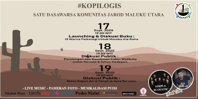 
 Bertema”Kopilogis”, Komunitas Djarod Memperingati Satu Dasawarsa