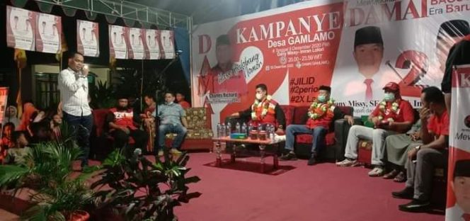 
 Siap Lanjutkan Periode Kedua, Paslon DAMAI Akhiri Kampanye Di Desa Gamlamo