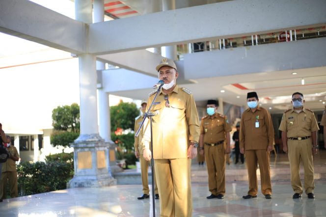 
 Apel Perdana, Bupati James Tegaskan Sekda Dan ASN Tetap Profesional Dalam Pekerjaan