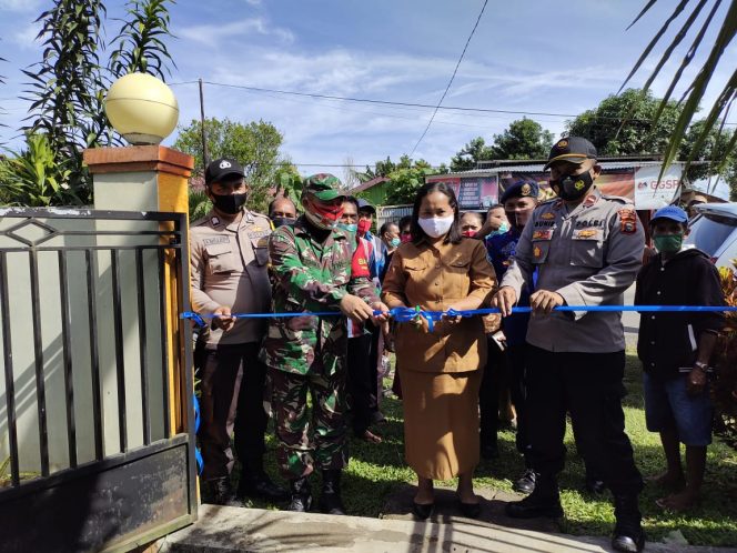 
 Di Dampingi Pemdes, Kapolsek Jailolo Louncing Desa Porniti Sebagai Kampung Tangguh