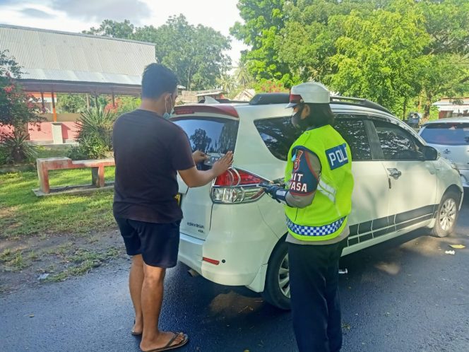 
 Satlantas Polres Halbar Tingkatkan Operasi Keselamatan Kie Raha 2021