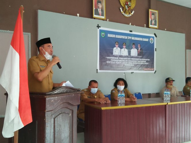 
 Wabup Halbar “Jufri Muhamad” Buka Rakor TPP