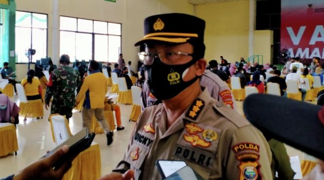 
 Peringati Hut Bhayangkara Ke-75, Polda Malut Gelar Vaksinasi