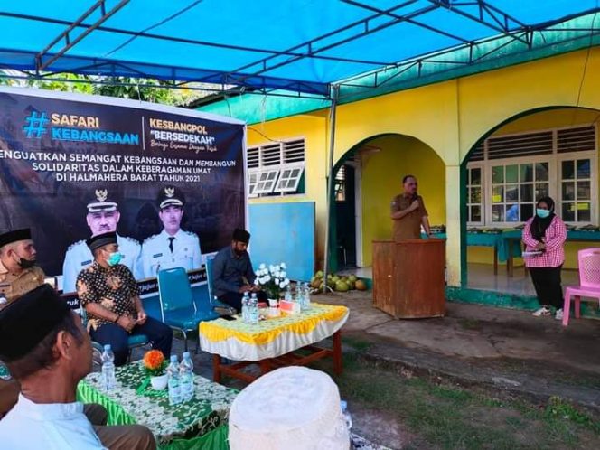 
 Bupati Halbar “James Uang” Hadiri Safari Kebangsaan & Kesbangpol Bersedekah Di Jaltim