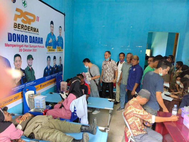 
 Peringati Hari Sumpah Pemuda Ke-93, Garda Pemuda Nasdem Halbar Gelar Donor Darah
