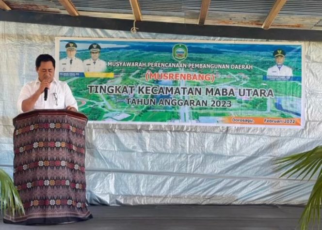 
 Ini penyampaian Bupati Haltim Dipembukaan Musrenbang
