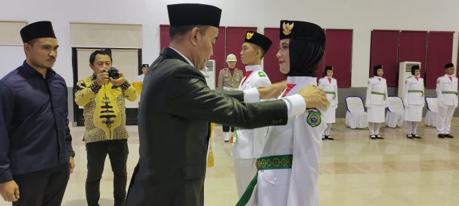 
 Sebanyak 45 Paskibraka Halbar di Kukuhkan