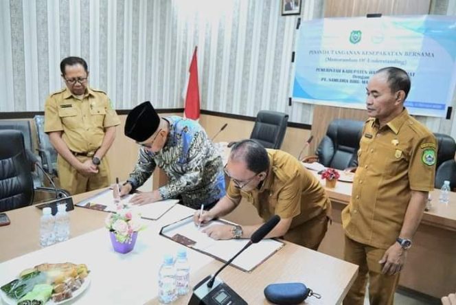 
 Bupati Halbar Teken MOU Bersama PT SBMK