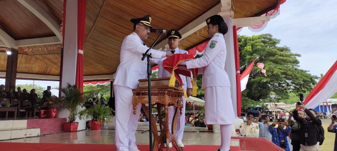 
 Berjalan Khidmat, Bupati Halbar Jadi Irup Upacara 17 Agustus Tahun 2023