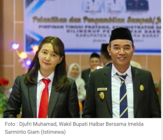 
 Wakil Bupati Halbar Mengapresiasi Imelda Sarmento Giam Atas Penghargaan dari PPSDM Regional Makassar