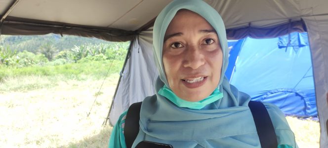 
 Sebanyak 30 Orang Masyarakat Erupsi Gunung Api Ibu Mengalami Sakit