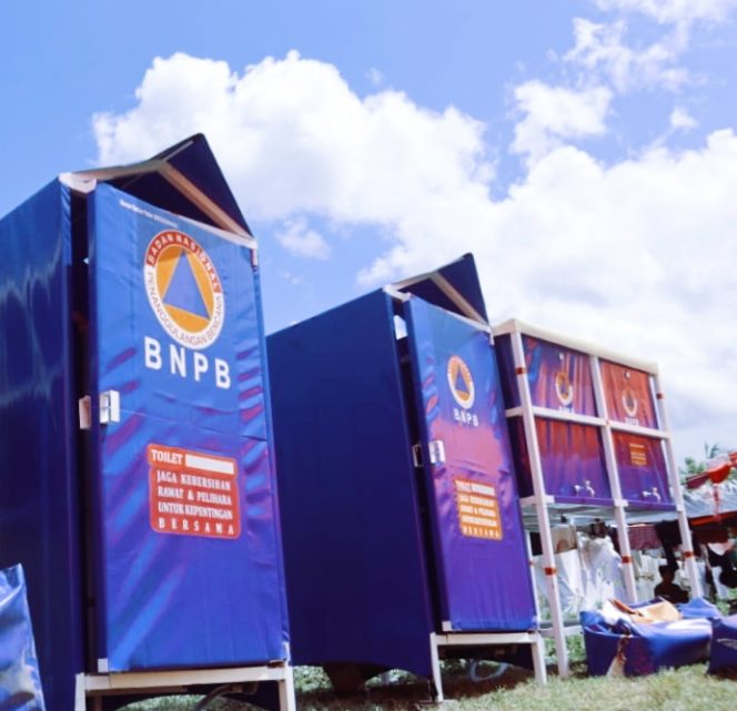 
 BPBD Halmahera Barat Tambah 10 Unit Toilet Portabel