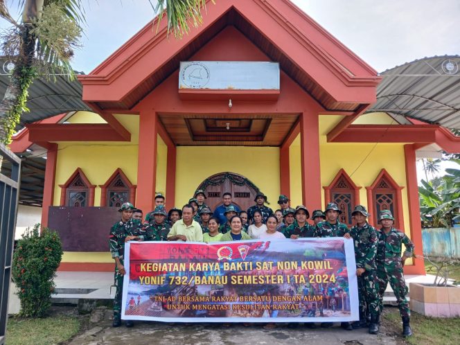 
 Yonif 732/Banau Gelar Kegiatan Karya Bhakti