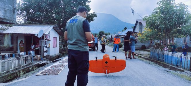 
 BNPB Melakukan Pemetaan Aliran Sungai dengan Pesawat Tanpa Awak