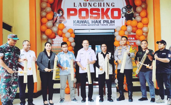 
 Menjelang Pilkada 2024, Bawaslu Halbar Launching Posko Kawal Hak Pilih