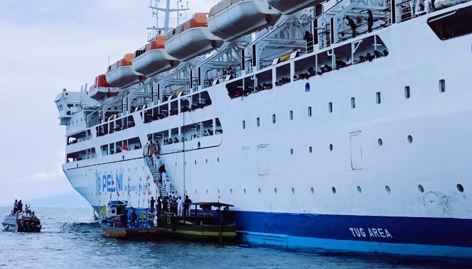 
 Perdana, KM Dorolonda Resmi Beroperasi Di Halmahera Barat