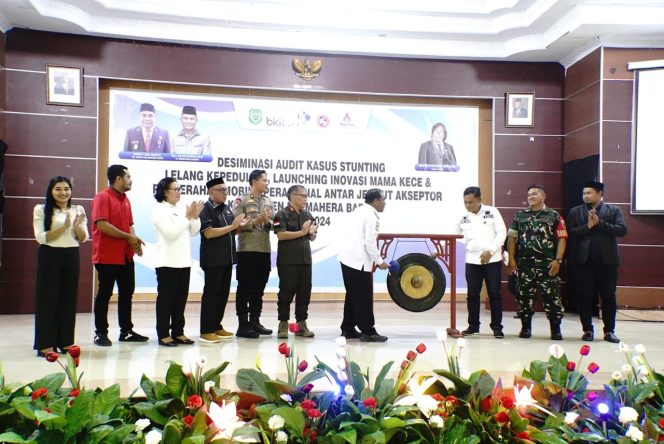 
 Desiminasi Stunting, DPPKB Halbar Launching Aplikasi MAMA KECE