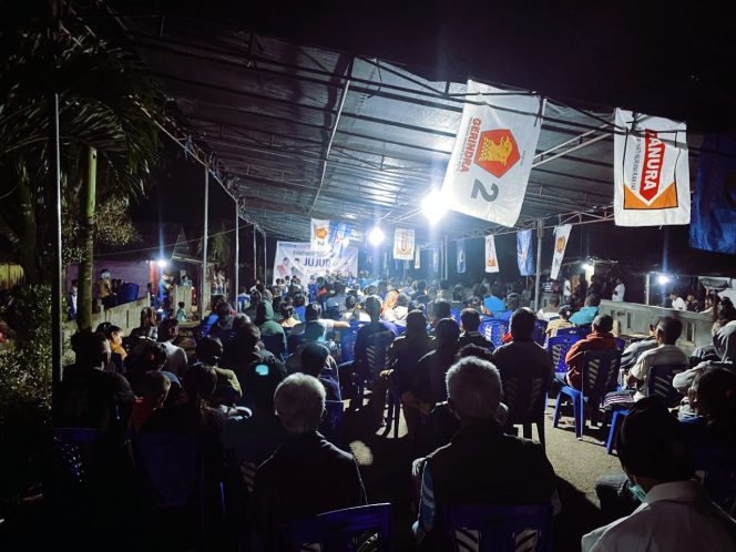 
 Kampanye Ditiga Titik, Masyarakat Nilai Paslon JUJUR Berikan Program Nyata