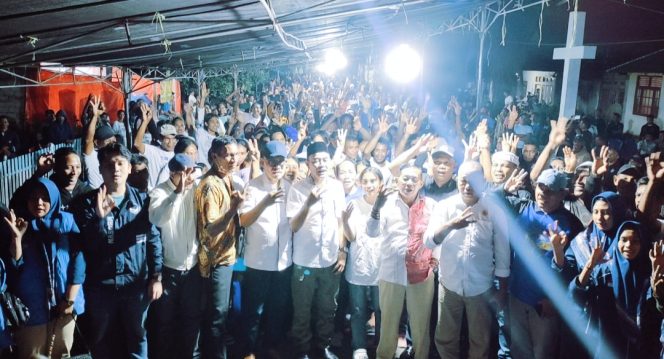 
 Siap Menangkan, Kurang Lebih 5000 Relawan JUJUR se Kecamatan Ibu Berkumpul di Akesibu