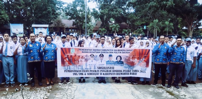 
 Kesbangpol Halbar Sosialisasi Pembentukan Pasukan Pengibar Bendera Pusaka ke SMA/SMK & Sederajat