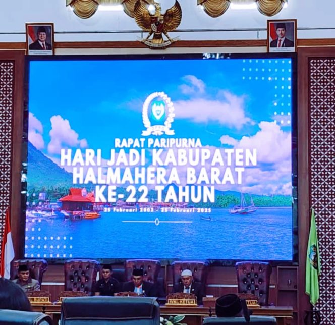 
 DPRD Halmahera Barat Gelar Rapat Paripurna Hari Jadi ke 22 Tahun