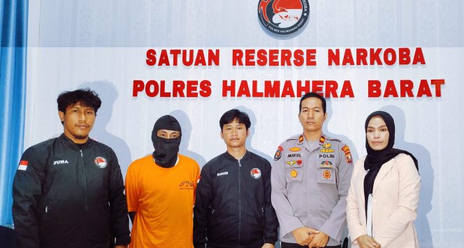 
 Polres Halbar Kembali Ciduk Residivis Narkoba Bersama Barang Bukti