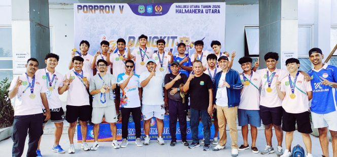 
 Tim Futsal Halmahera Barat keluar sebagai peraih medali emas 