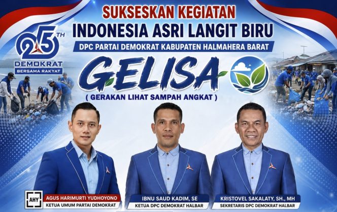 
 Sukseskan Kegiatan Indonesia Asri Langit Biru oleh Dewan Pimpinan Cabang (DPC) Partai Demokrat Kabupaten Halmahera Barat 